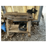 Saw horse, 4' Superior No. 44 bench vise