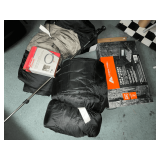 Pair of sleeping bags, Ozark Trail 2-burner camp stove NIB