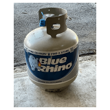 Blue Rhino propane tank, mostly full