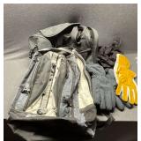 NRA duffle bag, leather gloves, jersey gloves, insulated gloves, etc.