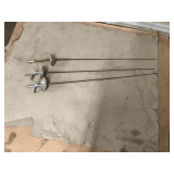 3 fencing swords, up to 42" L.