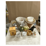 Decorative items, lamp shades, figurines, etc.