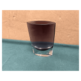 Glass vase, 8 1/2" T.