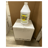 4 gallons of Yellow-Out laundry solution.