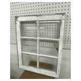 6-pane wooden window, 24" x 19".