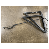 2 metal shelf brackets, 23" x 20"