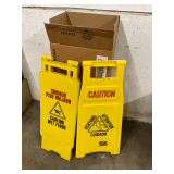 7 Wet Floor Caution signs, new condition.