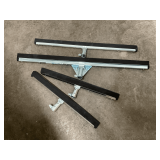Squeegee blades, 28", 24" & (2) 18", new condition.