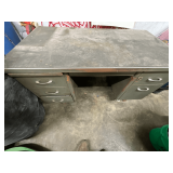 Steel desk, 55" L x 30" D x 29" T.
