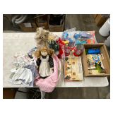 Doll House books, kids toys, dolls, clothes, some vintage, etc.