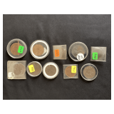 Group of 10 British large cents