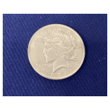 1924 Peace silver dollar