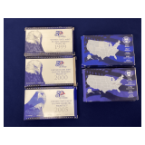 1999, 2000 and 2005 U.S. Mint 50 state quarters proof sets