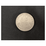 1855 O Seated Liberty half dollar with arrows