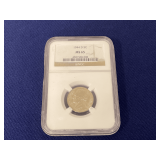 1944 D wartime nickel MS 65