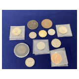 Various foreign coins