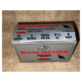 Winchester 12 gauge shotgun Turkey Loads, 3", 6-shot,