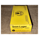 UMC 9mm Luger ammunition, 115 gr.