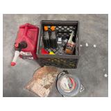 Variety of Engine Oils & Gas Can