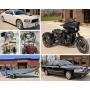 April Micro Featuring a Dodge Charger, Mercury Grand Marquis, Fishing Boat & Trailer, Harley-Davidson Trike & Tools