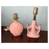 Pair of vintage dresser lamps