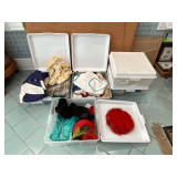 5 Jumbo storage totes, 18" x 18" x 8"