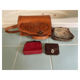 Towle leather purse, wallet, change purse, etc.