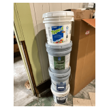 Buckets of Floor adhesive, Promar 200 primer