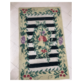 Wool rug, needs cleaned, 36" x 59".