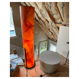 Retro 60" T floor lamp and table