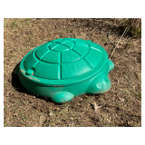Plastic turtle sand box