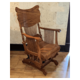 Wooden glide rocker