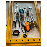 Hand tools, screw drivers, wrenches, roller