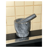 Marble mortar and pestle