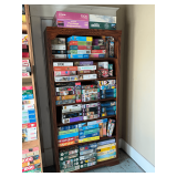 Wooden bookcase, CONTENTS NOT INCLUDED