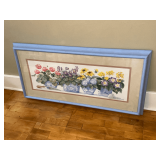 Framed floral print