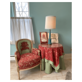 Wesley Hall side chair, upholstered back