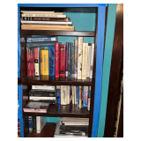 Four shelves of books