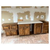 Used cabinets, base and walls