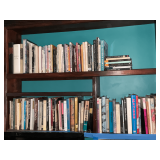 Assorted design and art books, 2 shelves