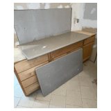 2 Corian counter tops up to 61" L x 25" D