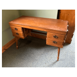 Double pedestal desk, 46" W x 20" D x 30" T