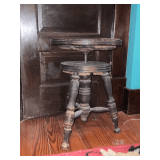 Antique piano stool