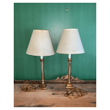 Pair of candlestick lamps