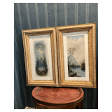 Framed artwork, 21" x 35", artist signed M. Degraff