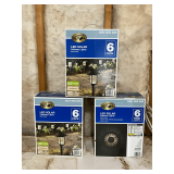 18 Hampton Bay LED solar lights, pathway, black finish