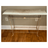 Sofa table with metal frame