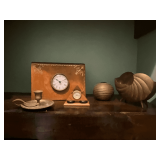 Brass items and quartz clocks