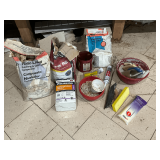 Tiling tools, spacers, leveling compound, etc.