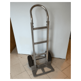 MagLiner aluminum hand truck, pneumatic tires, crack in foot plate
